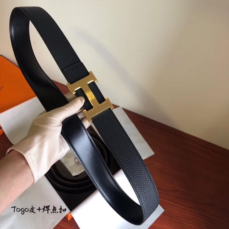 小愛款-深咖皮帶-4.0cm-男款