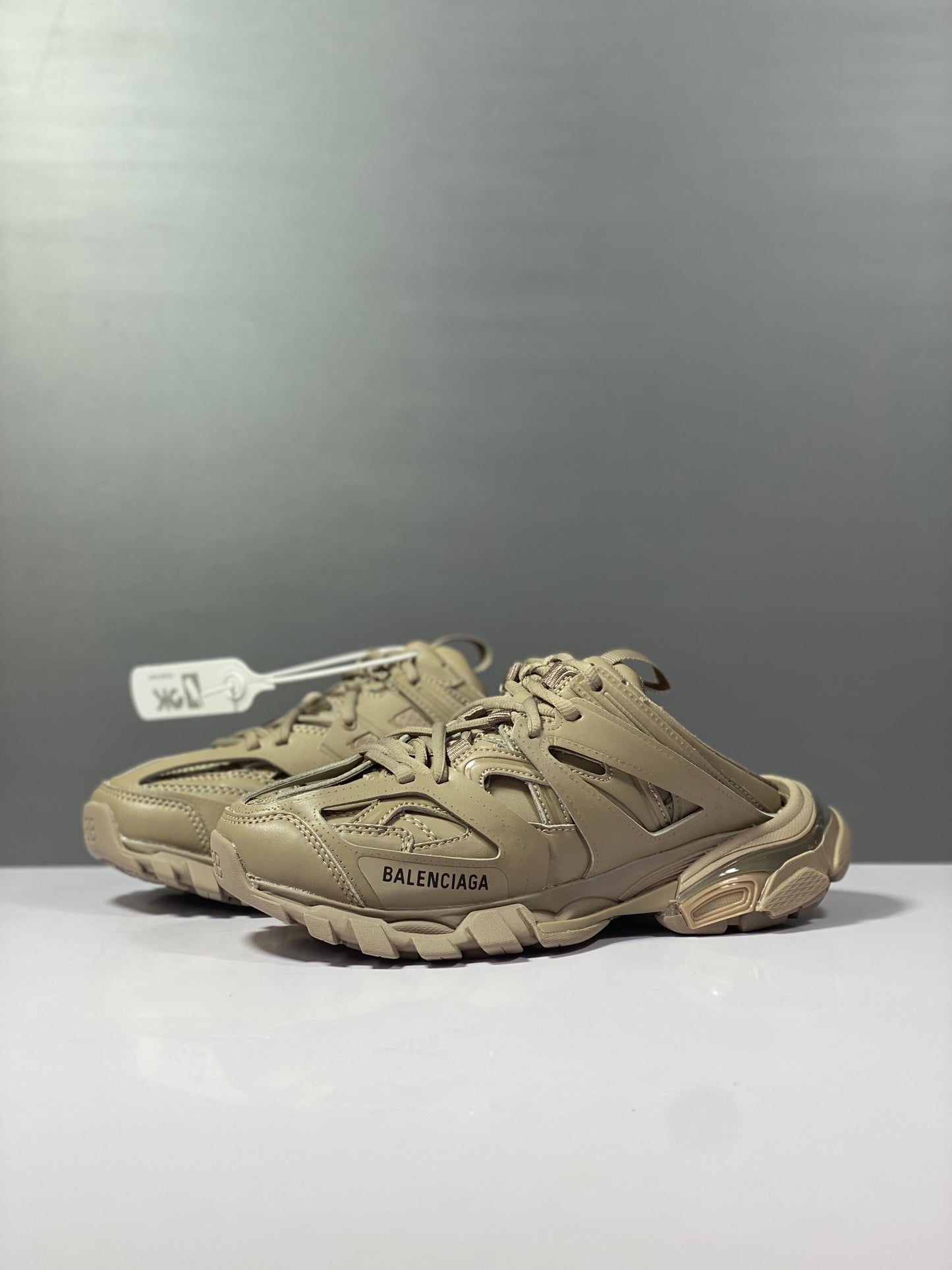 巴黎世-情侶款-3.0 半拖 Sneaker Tess s.Gomma MAILLE WHITEORANGE