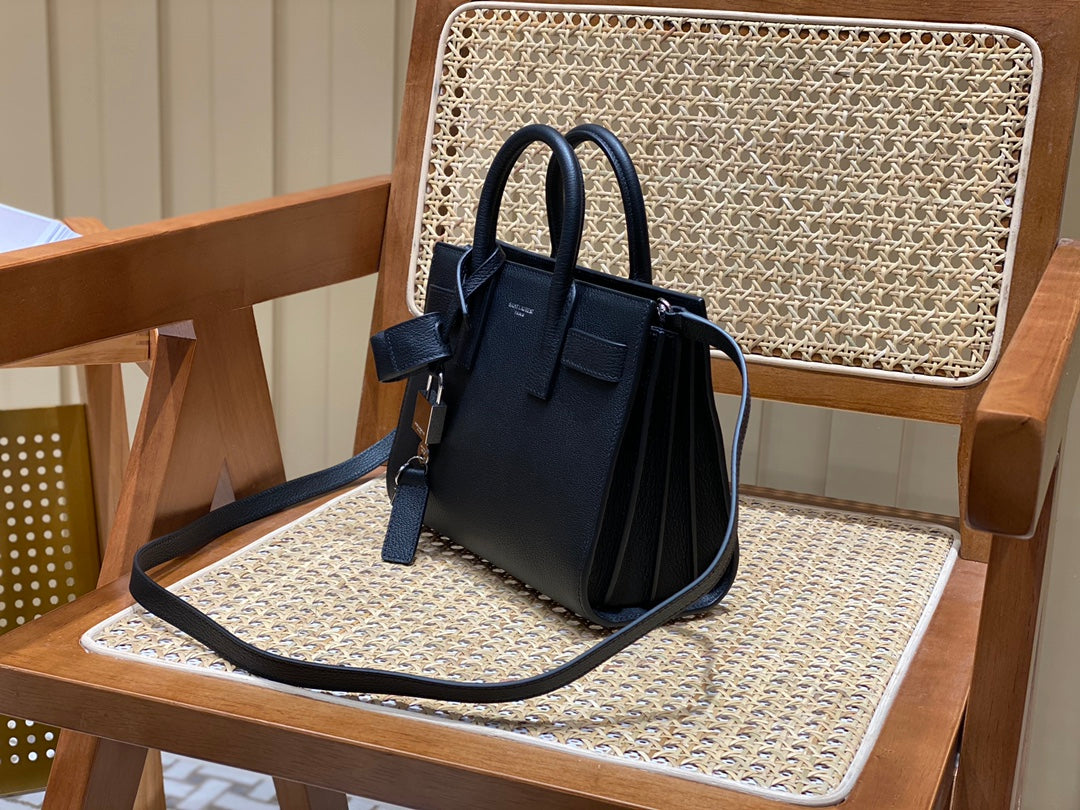 聖Y羅-sac de jour 風琴包山羊紋 黑色 22cm