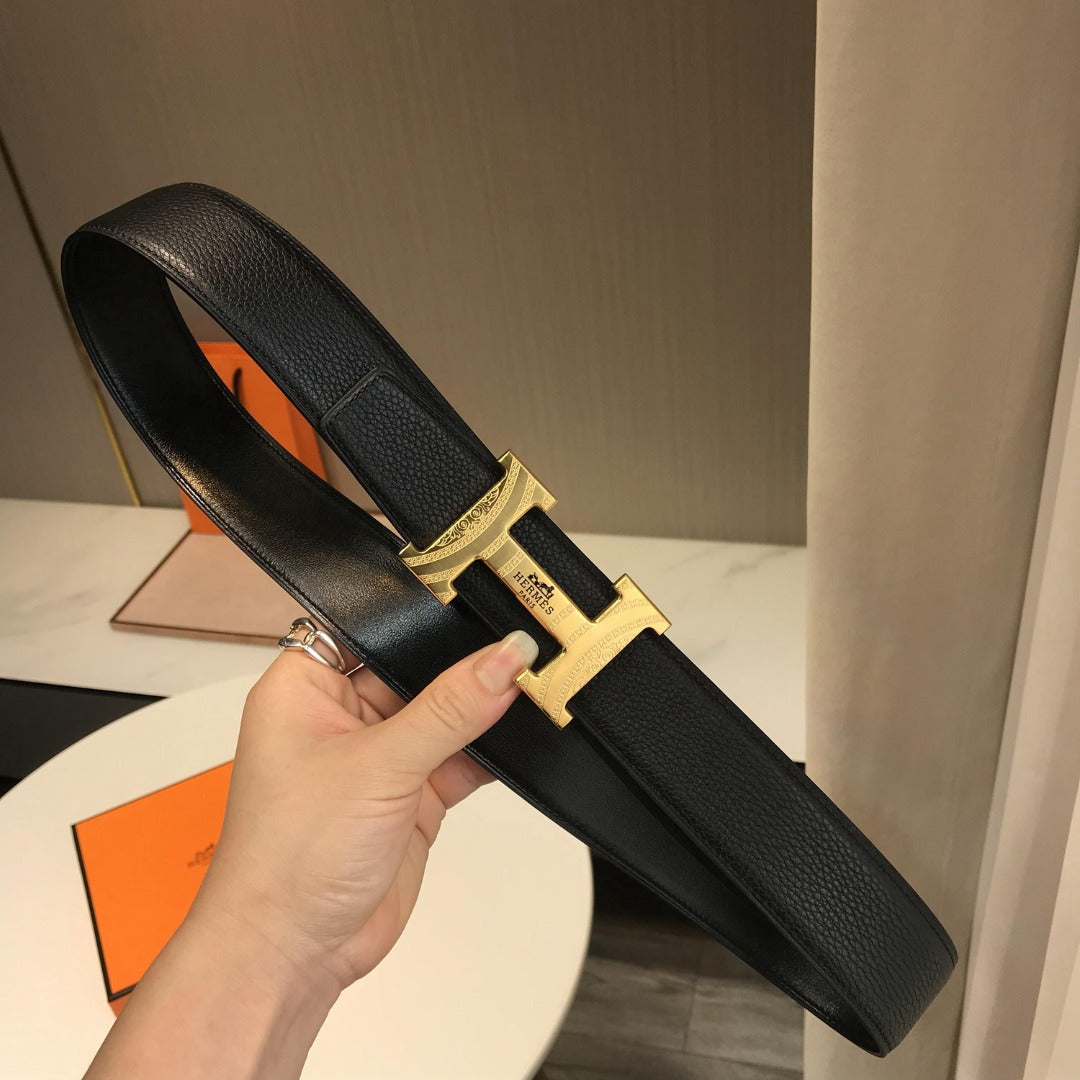 小愛款-黑色皮帶-3.8cm-男款