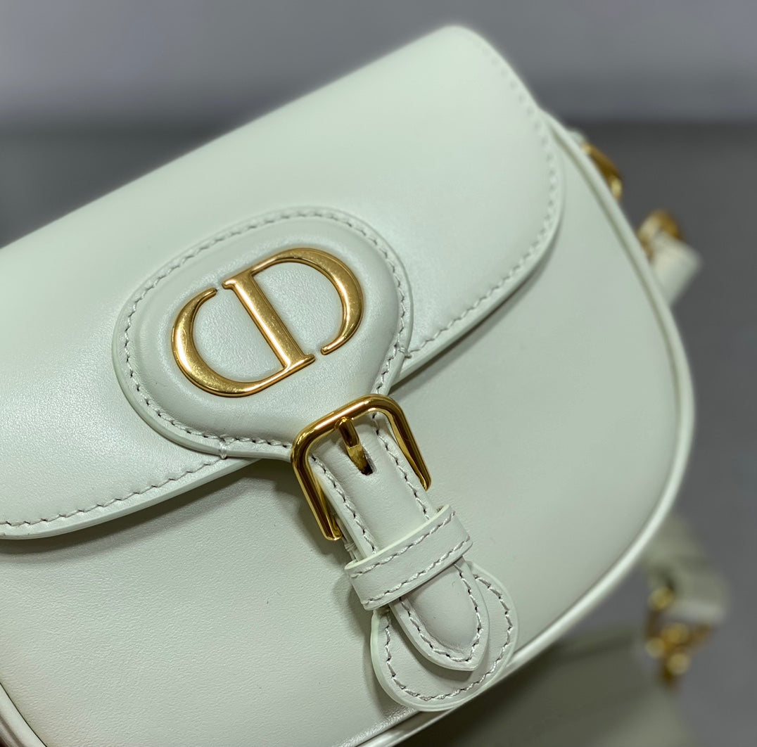 Dior Bobby-小號18cm-白色牛皮
