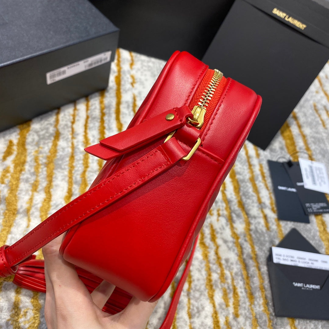 聖Y羅-Lou Bag 相機包-紅色金扣