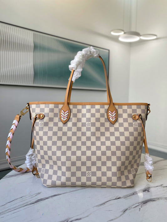 N50047 路L家-Neverfull 經典手袋 白格