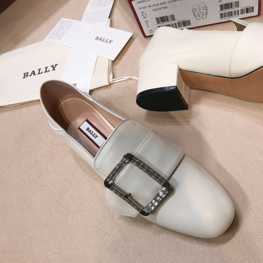 BALLY-低跟鞋 粗跟鞋