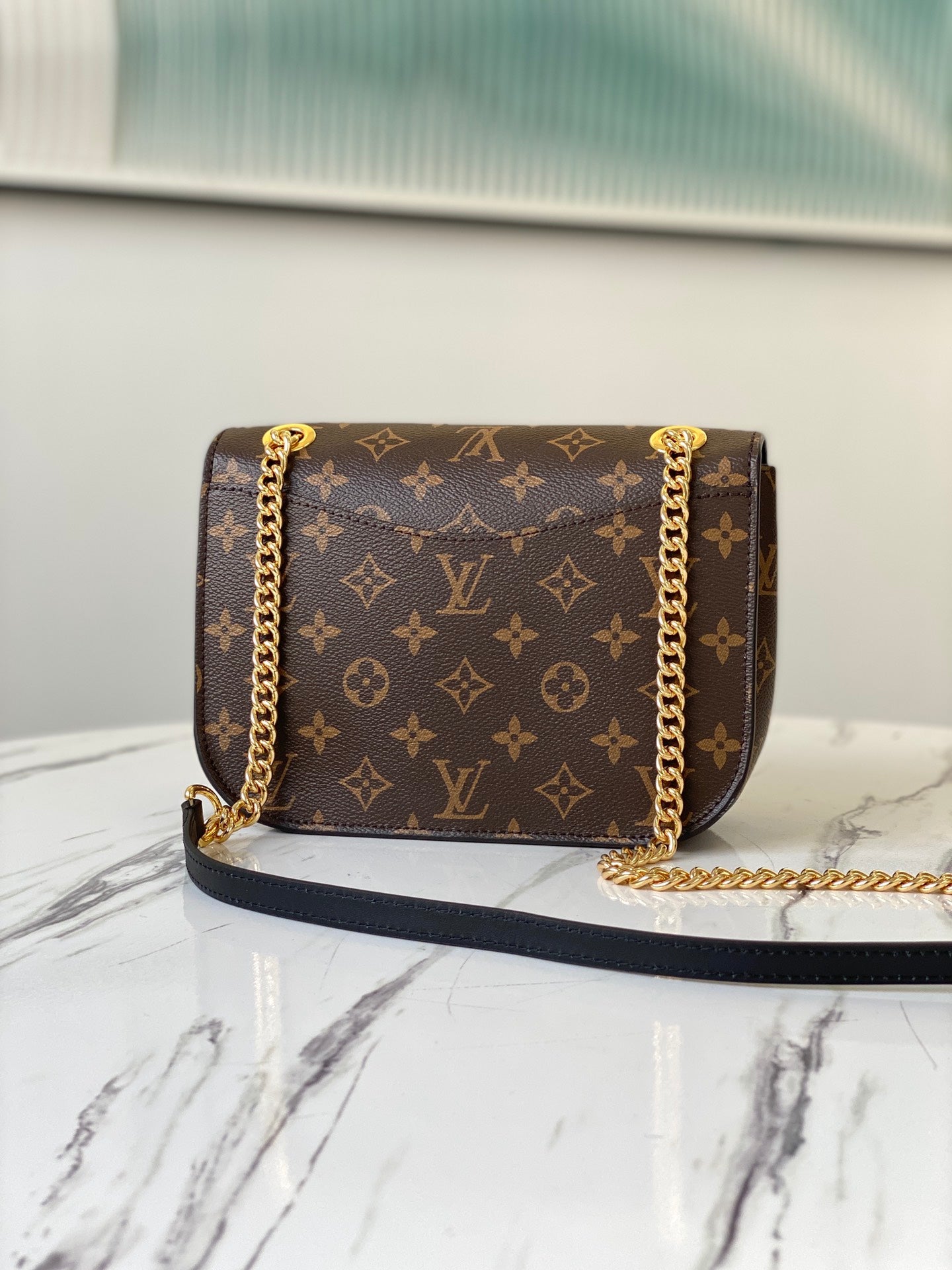 LV M45592 NeoMonceau手袋-老花黑色內裡