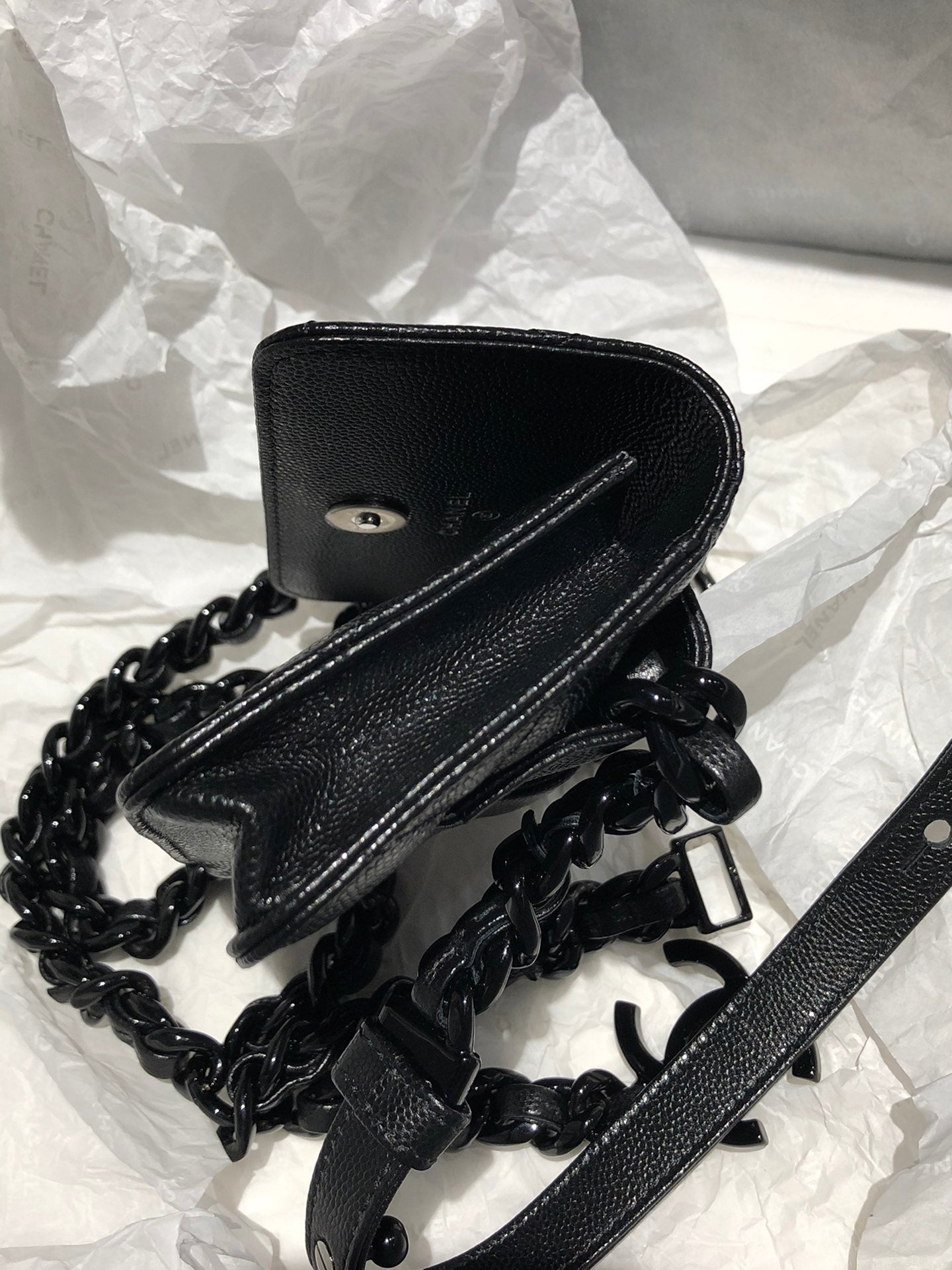 Chanel 黑色卡包