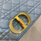 Dior Caro 大號28cm-馬卡龍藍