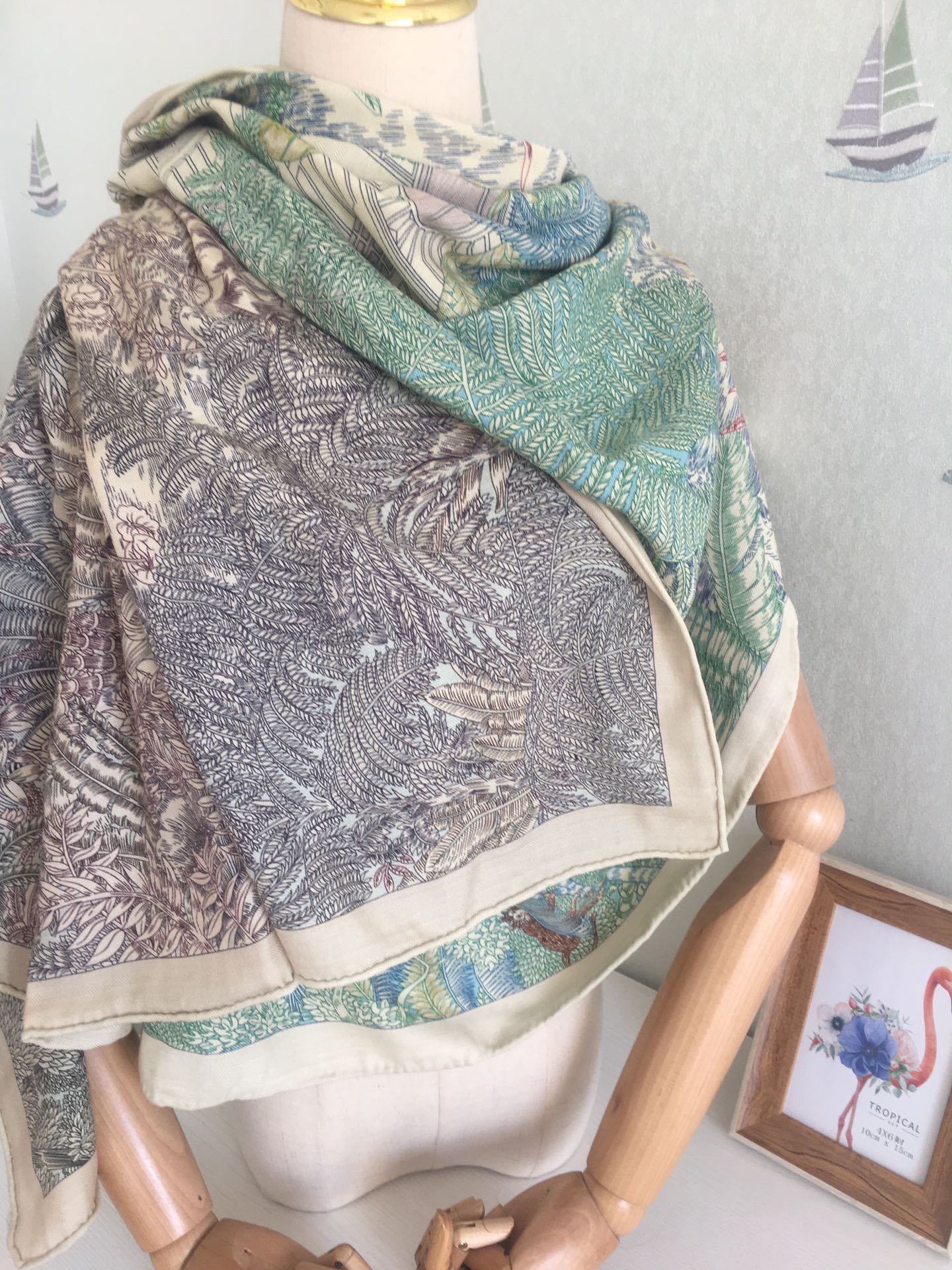 小愛款-140雙面絲絨方巾