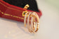 Cartier 三圈釘子戒指-玫瑰金-滿鑽