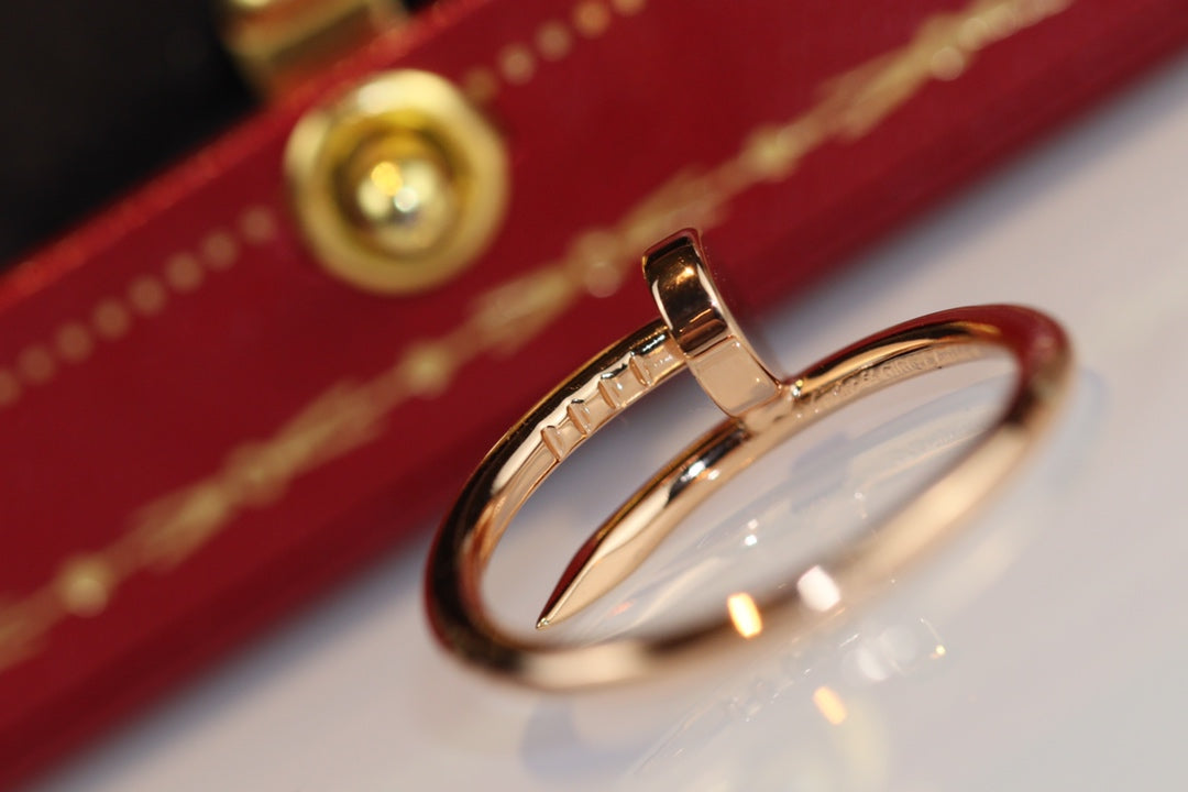 Cartier 釘子戒指-玫瑰金-無鑽