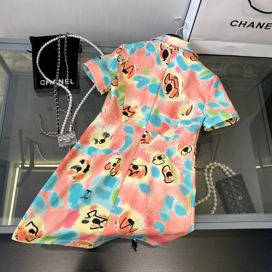小香家-vintage中古系列輕薄面料連衣裙