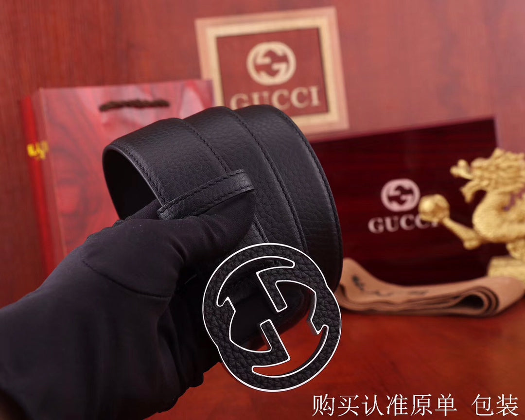 古G家-皮帶-3.8cm-男款