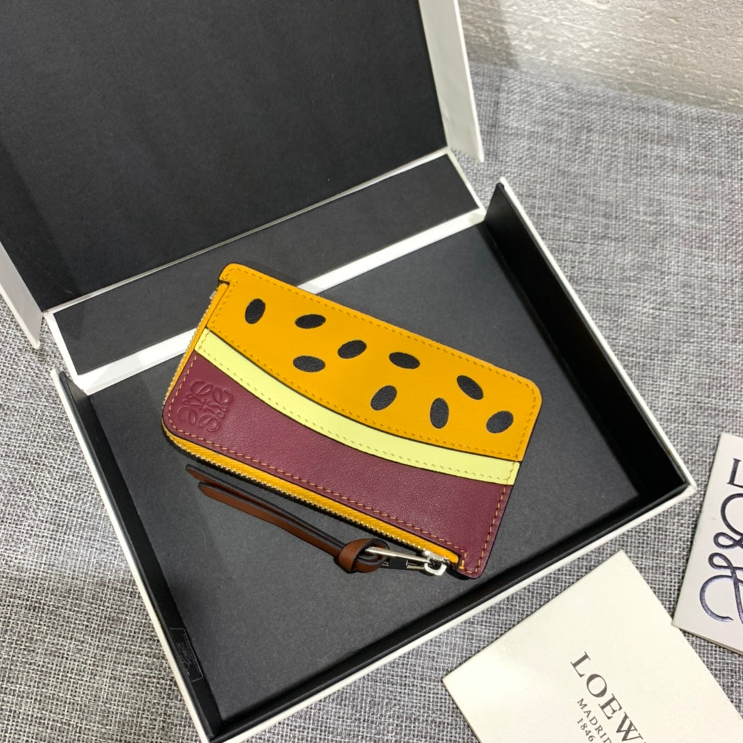 Loewe 百香果拉鍊小卡包