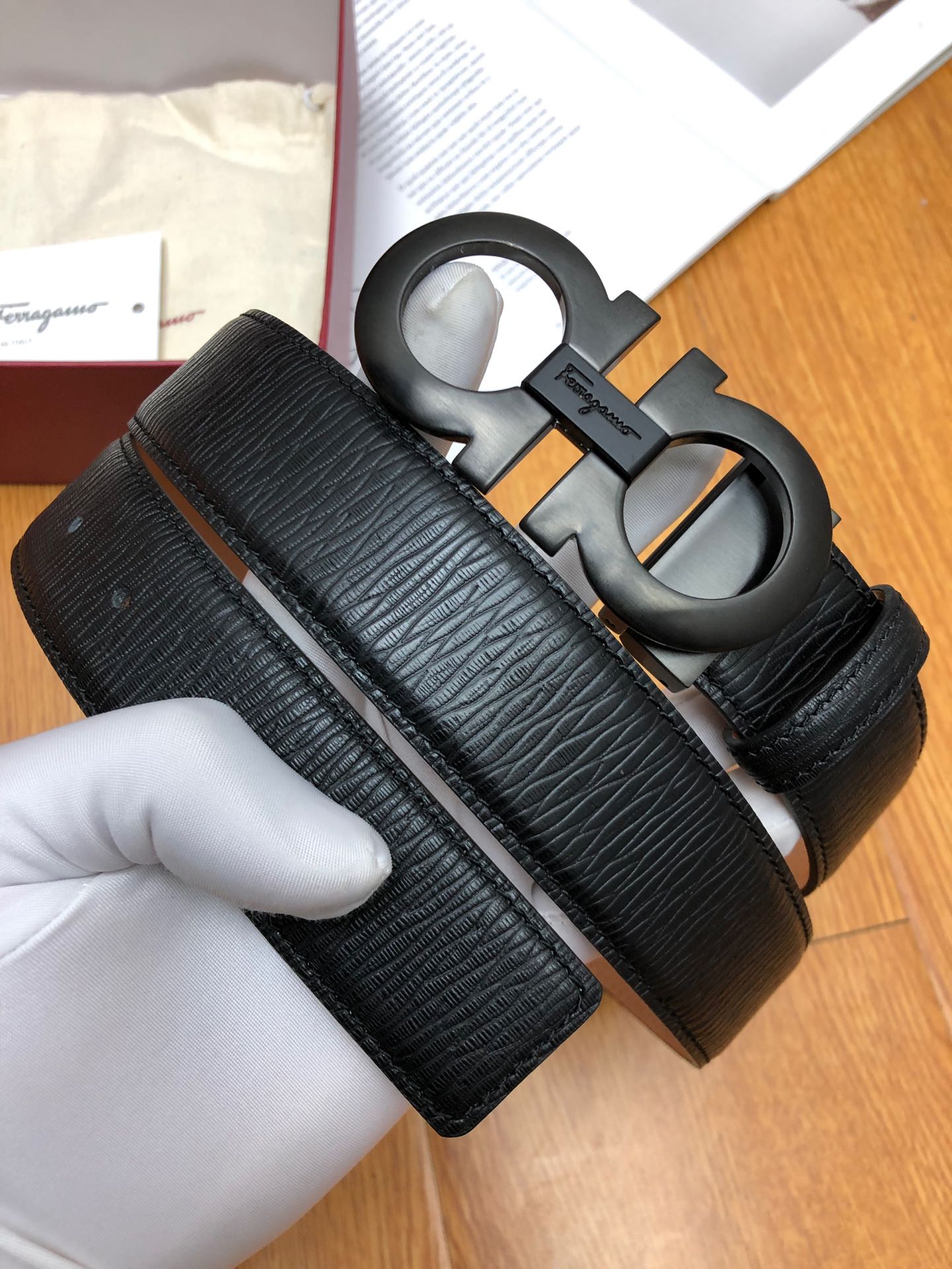 SF菲拉格-皮帶-3.4cm-男款