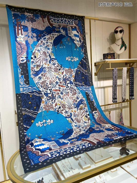 小愛款-時代新聲長圍巾 110*200cm 100%頂極羊絨