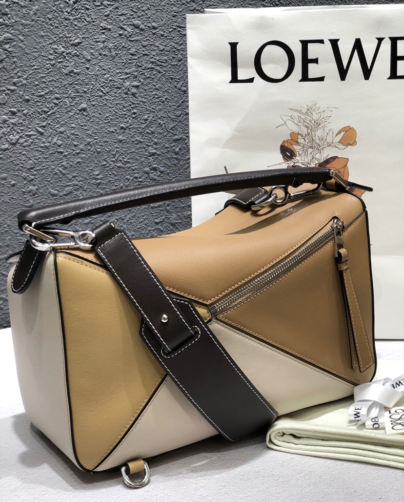 羅L威-2019全新 Puzzle bag 小牛皮 中號