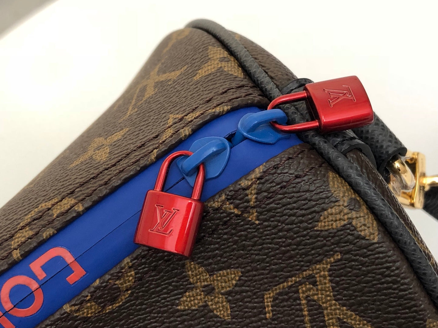 Lou-經典Keepall 45 旅行袋 波士頓包 老花咖色