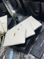 YSL 提花拼接文件手拿包-白色金扣-全尺寸集合