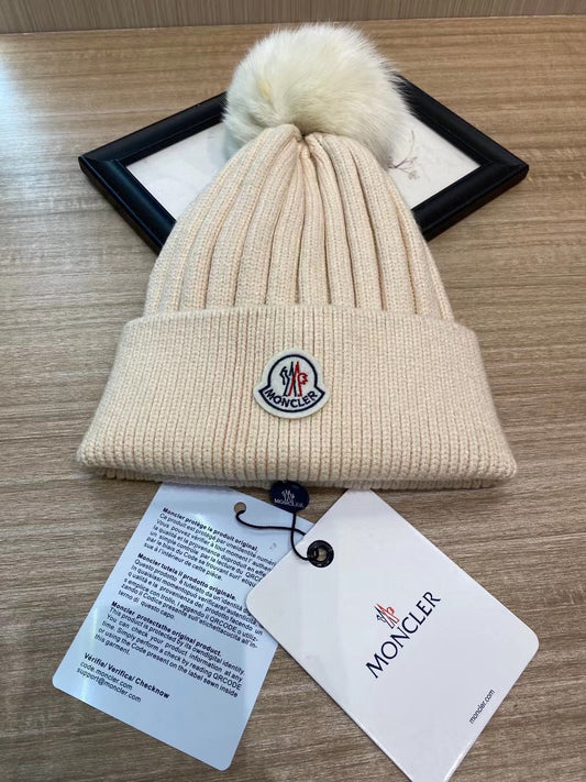 Moncler-多色針織毛帽