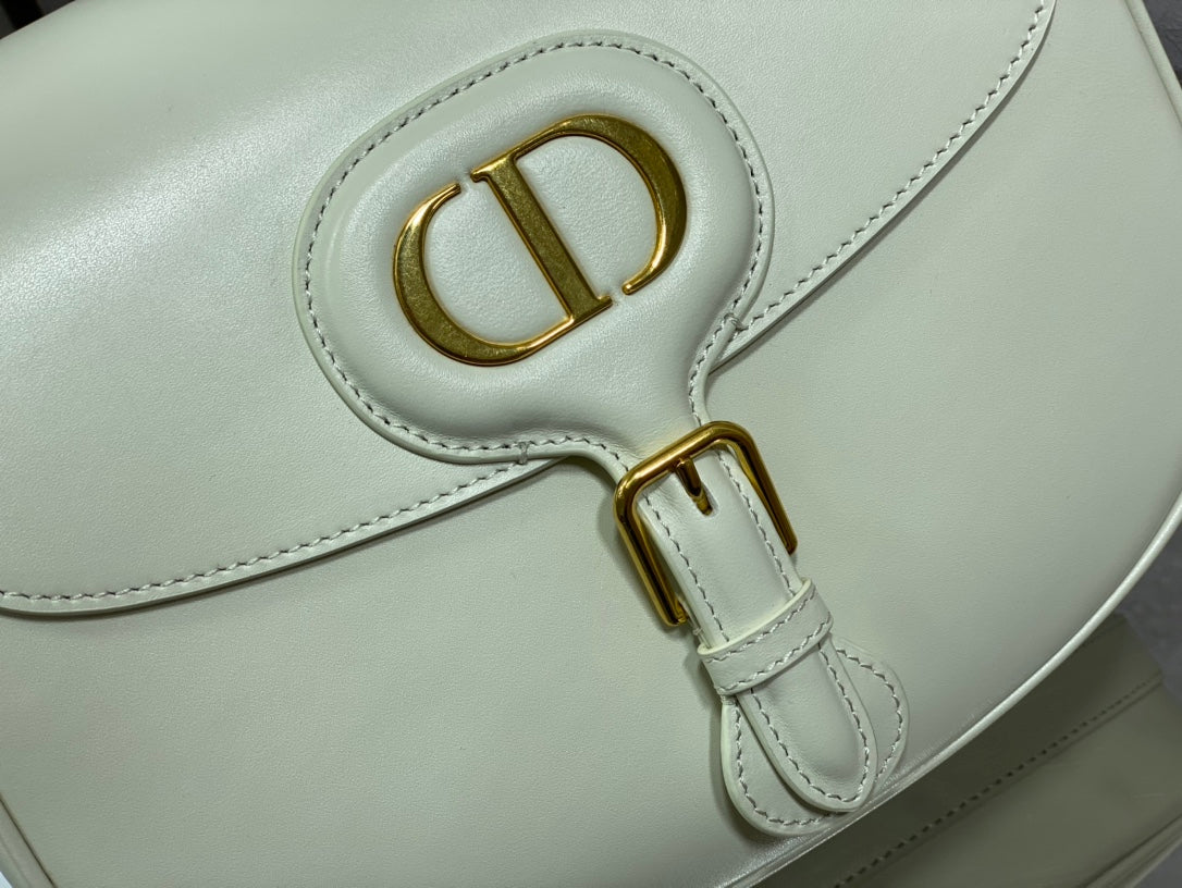 Dior Bobby-大號27cm-白色牛皮