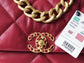 Chanel 19Bag-中號寶石紅
