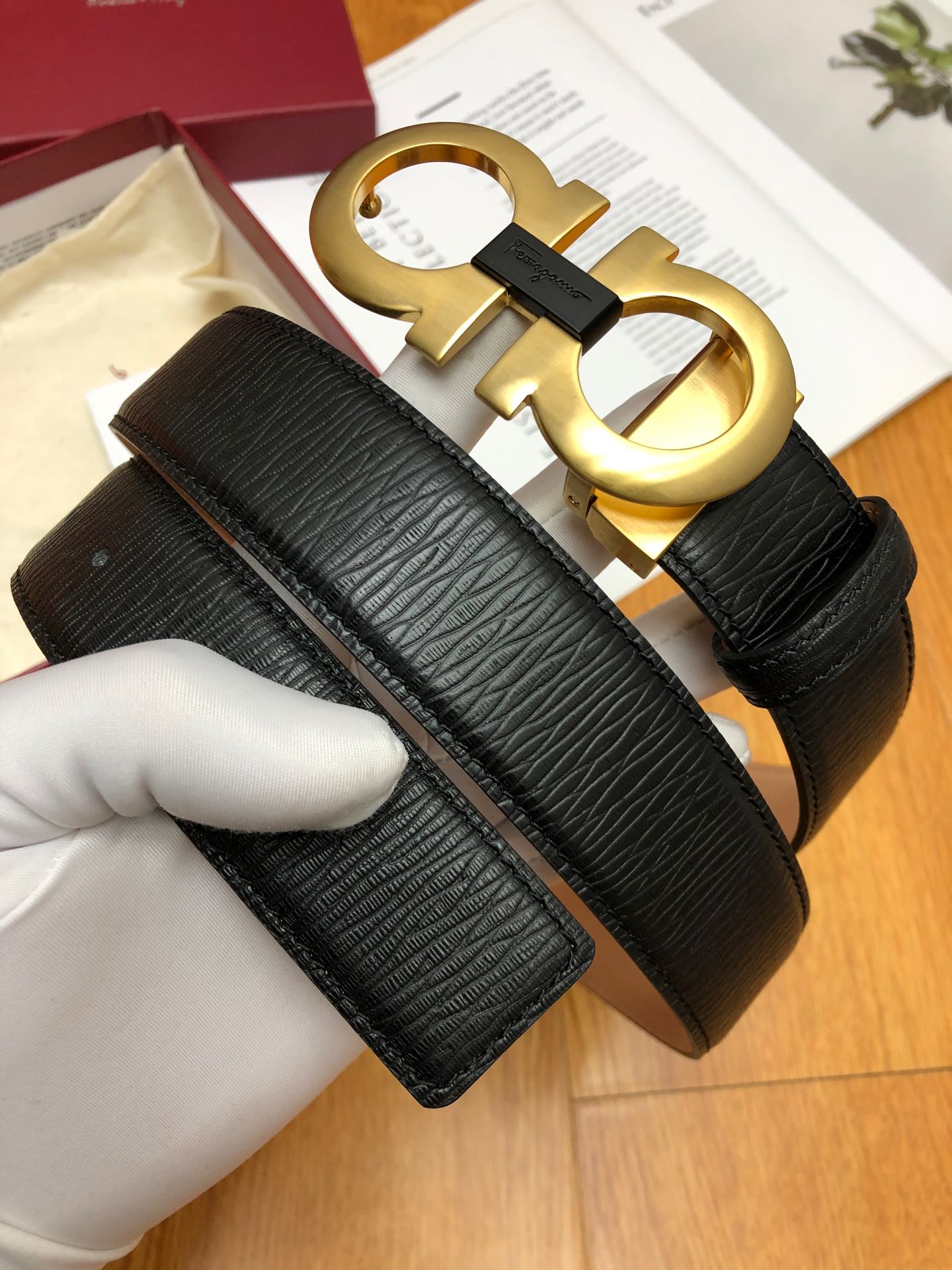 SF菲拉格-皮帶-3.4cm-男款