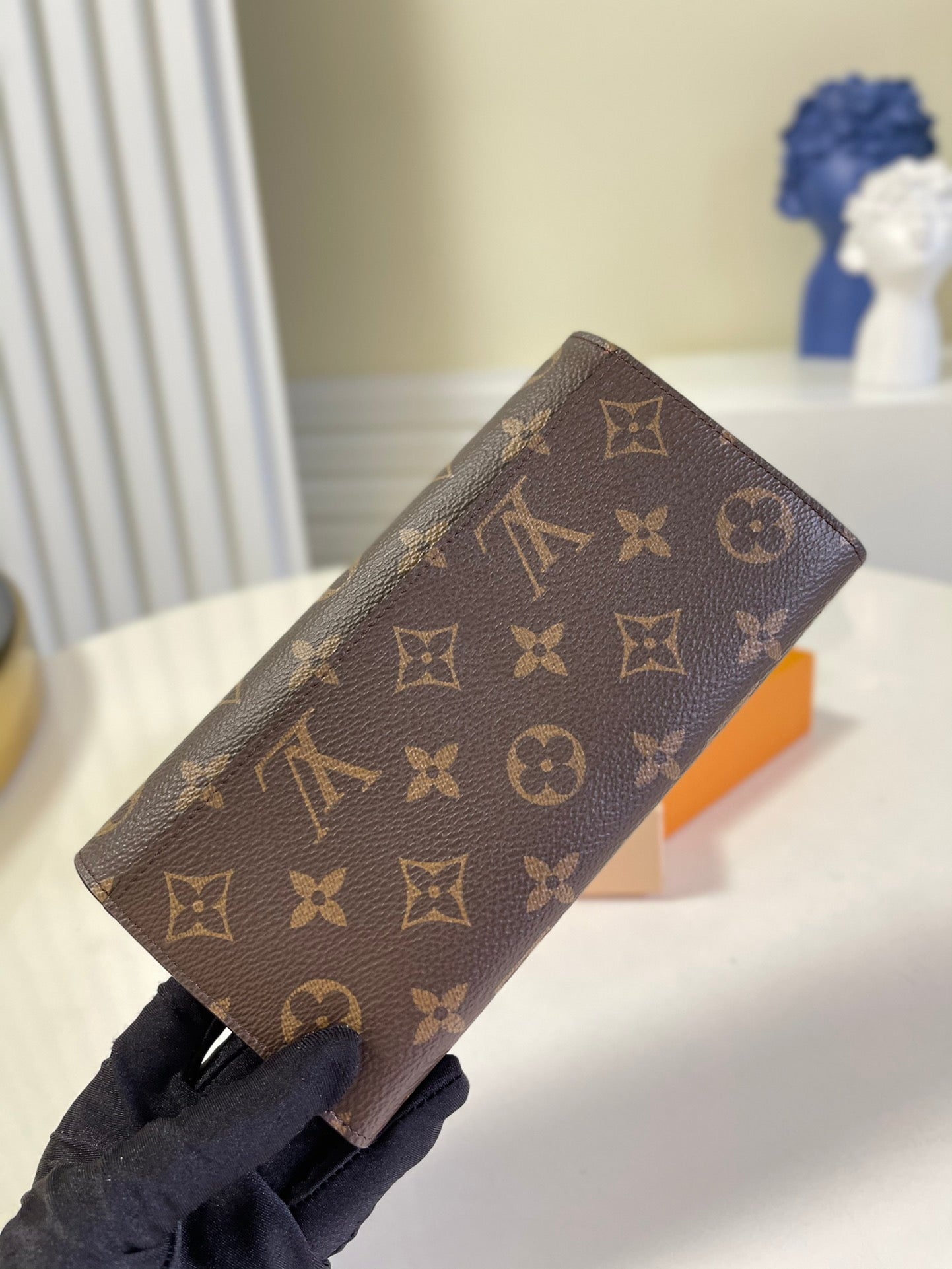 LV M60531 信封長夾-老花紅裡