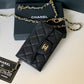 Chanel CF鏈條零錢卡包