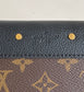 LV M58415 黑色老花 信封式Pallas錢夾