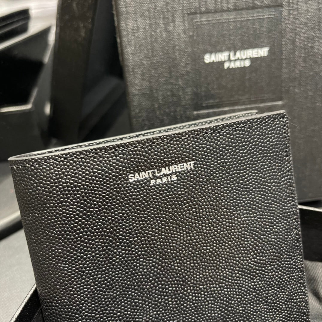 YSL 男士短款單隔層短夾
