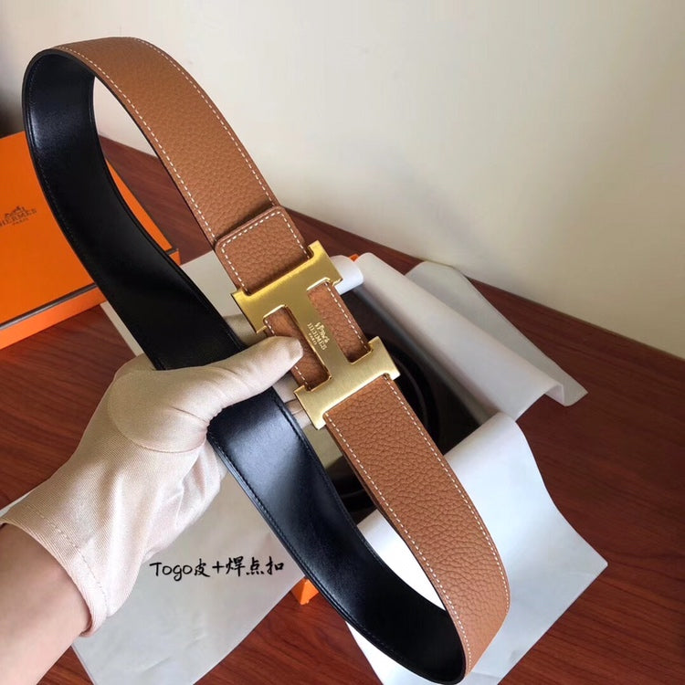 小愛款-咖色皮帶-4.0cm-男款