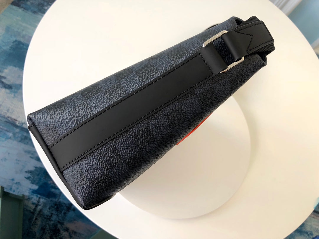 Lou-Damier Cobalt 郵差包