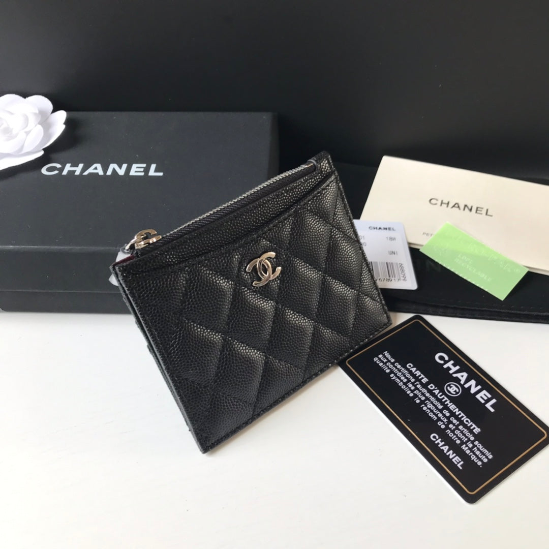 Chanel 拉鍊卡包-扁卡包