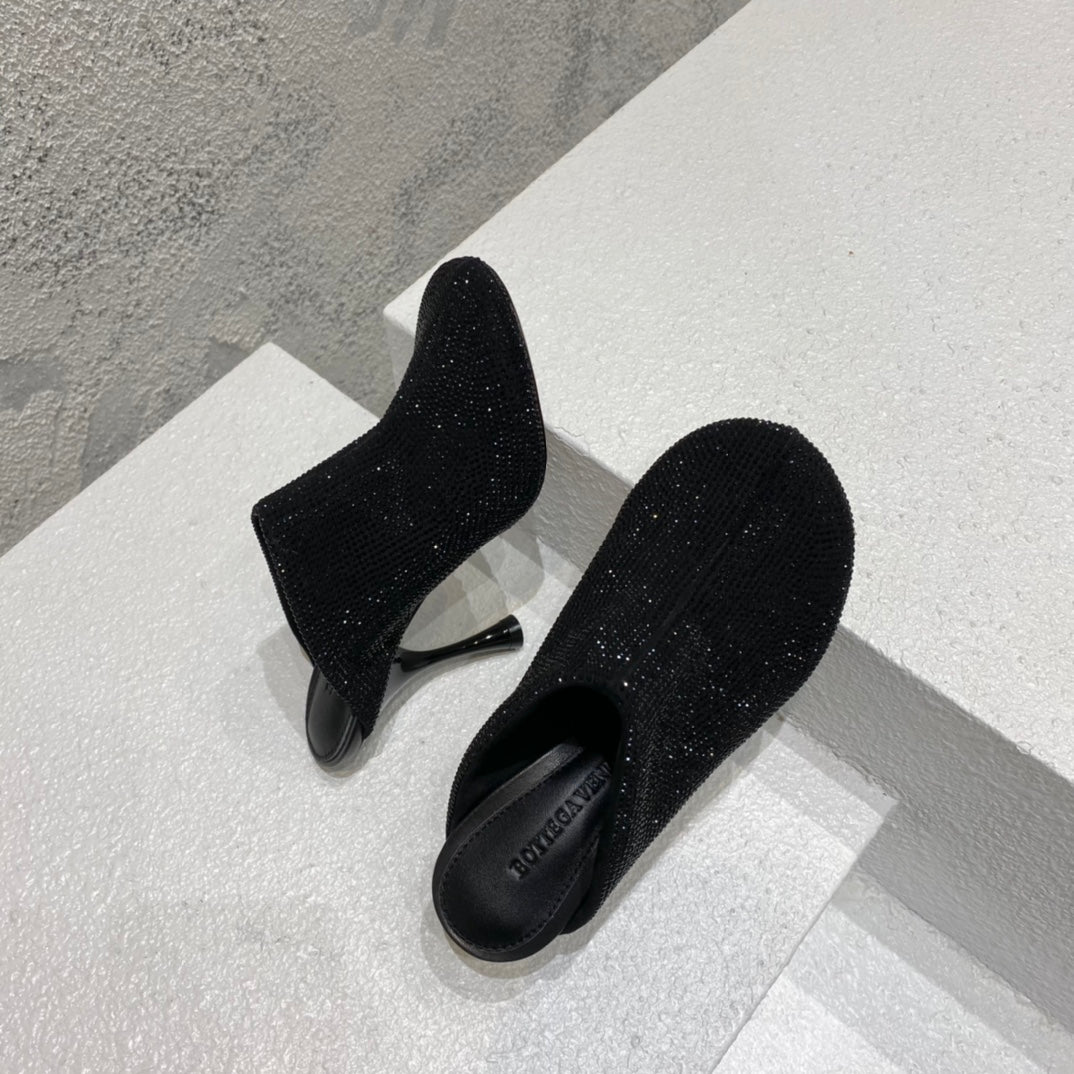 B編織-22S官網秋冬新品 高跟鑽拖 (35-39，40-42可訂製）