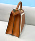 芬F家-PEEKABOO-I SEEY-中號棕色皮革手袋