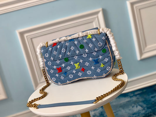 M53692 路L家-2019 春夏款 New Wave手袋 中號 牛仔布
