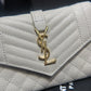 YSL 新品短夾_ 白色金扣