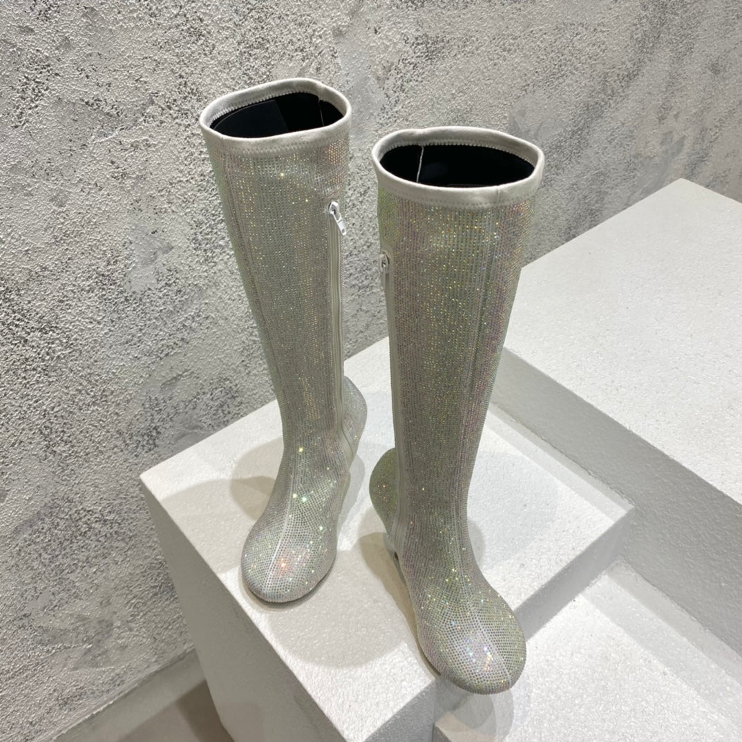 B編織-22S官網秋冬新品 高跟鑽靴（35-39，40-42可訂製）