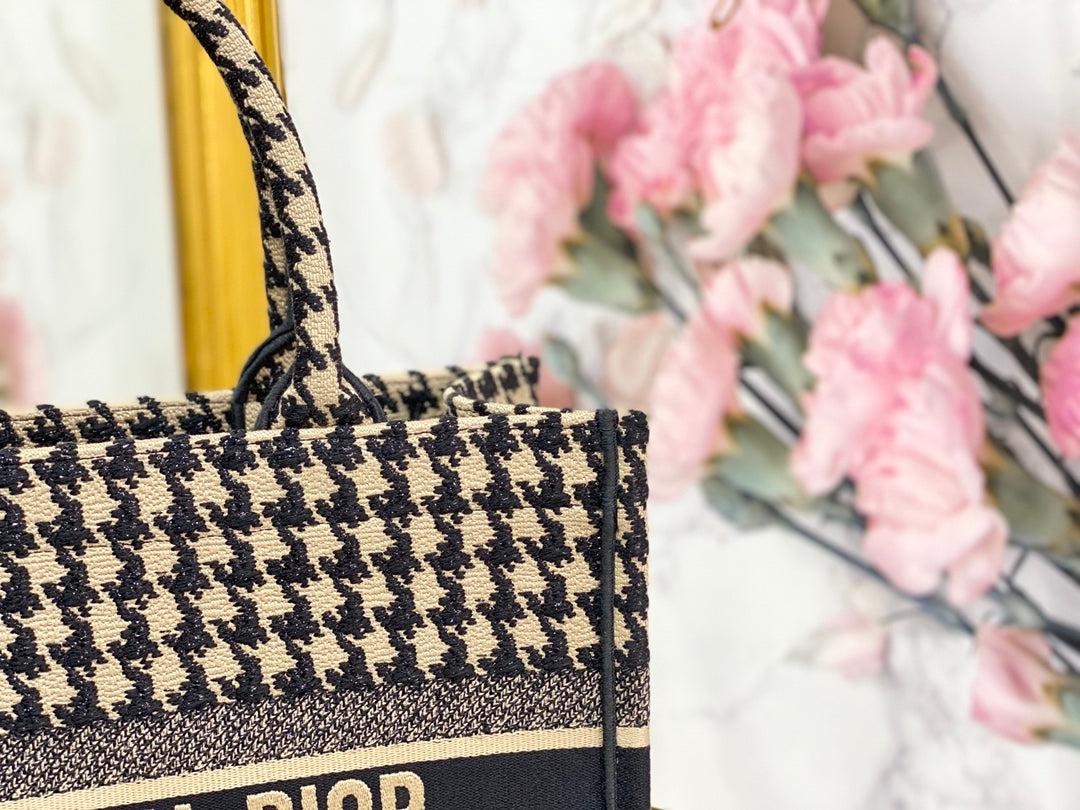 Dior Book Tote-小號36.5cm-千鳥格