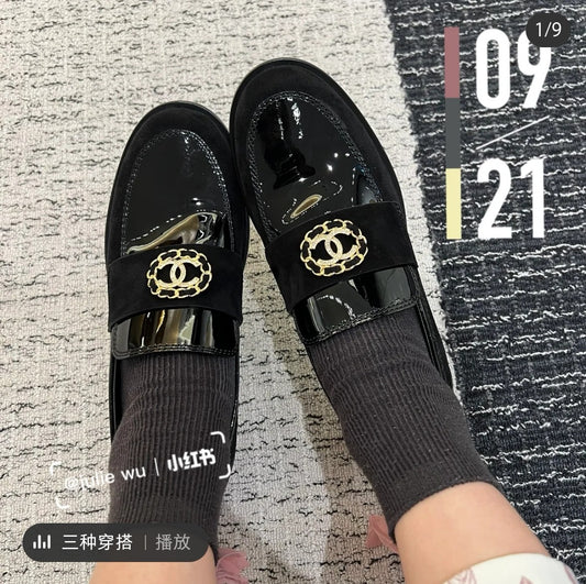小香家-vintage復古樂福鞋 上身圖