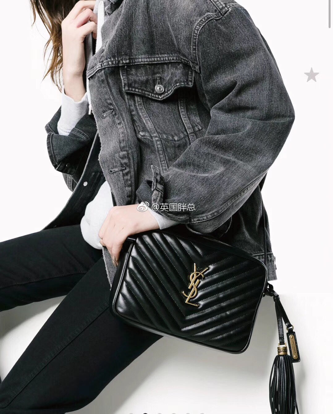 聖Y羅-Lou Bag 相機包-黑色金扣