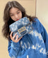 M59716 路L家-Dauphine 小號手袋 牛仔藍色 上身照