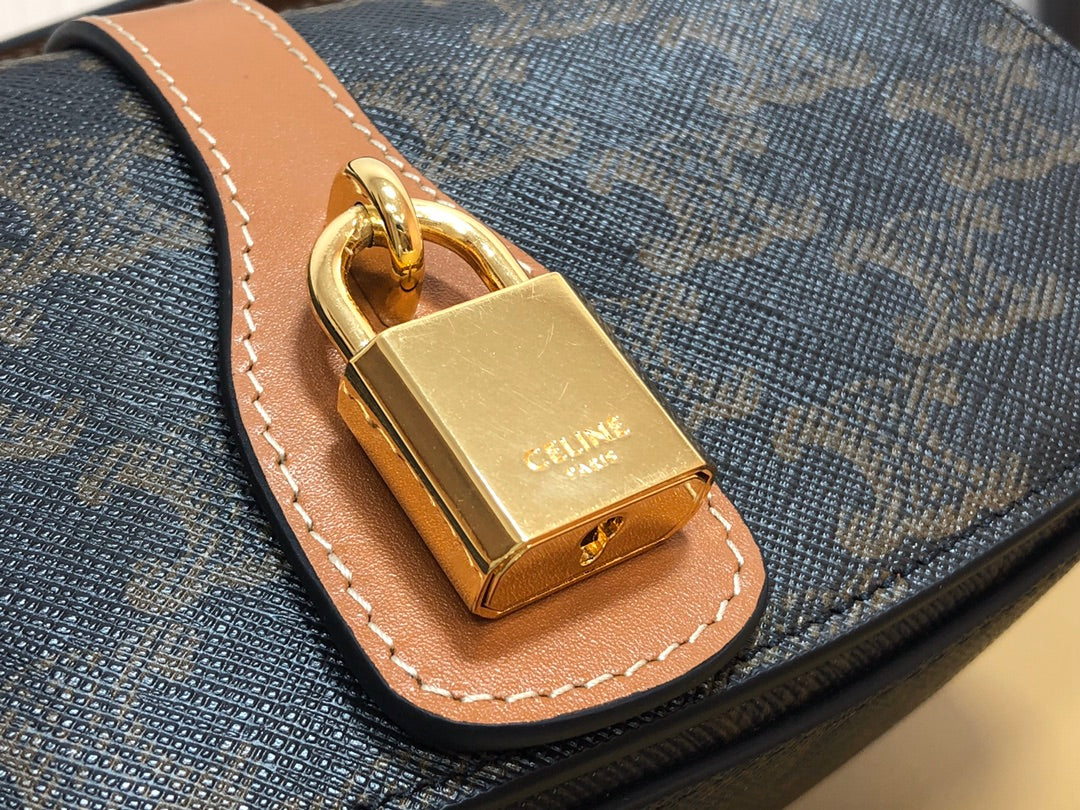 賽C家-Mini Tabou Clutch 鎖頭飾腋下包 老花