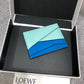 Loewe Plain Card Holder 多色拼接皮革卡包