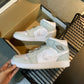 N1K- AJ 1 mid 中筒板鞋 休閒鞋 米灰色