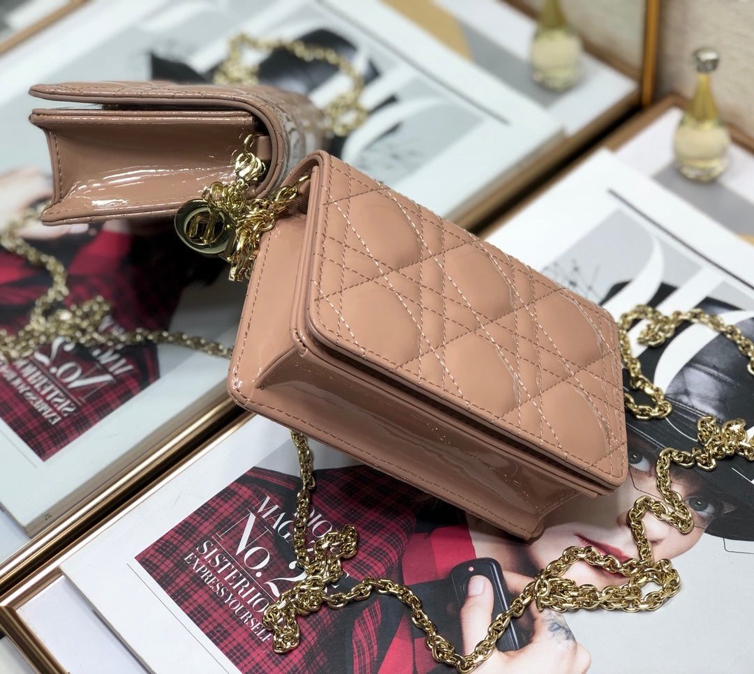 Dior Lady Dior Nano 鏈條卡包／腰包