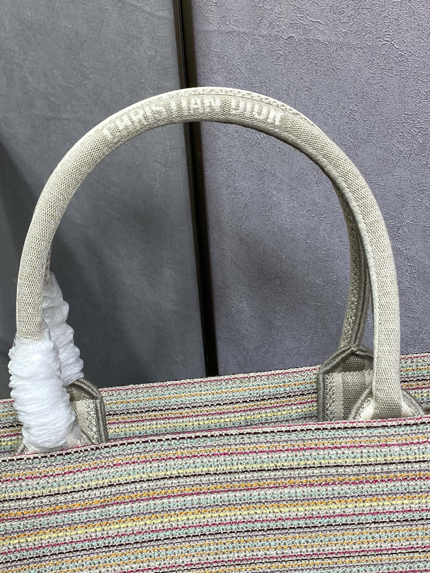 Dior Book Tote-大號41.5cm-金絲條紋