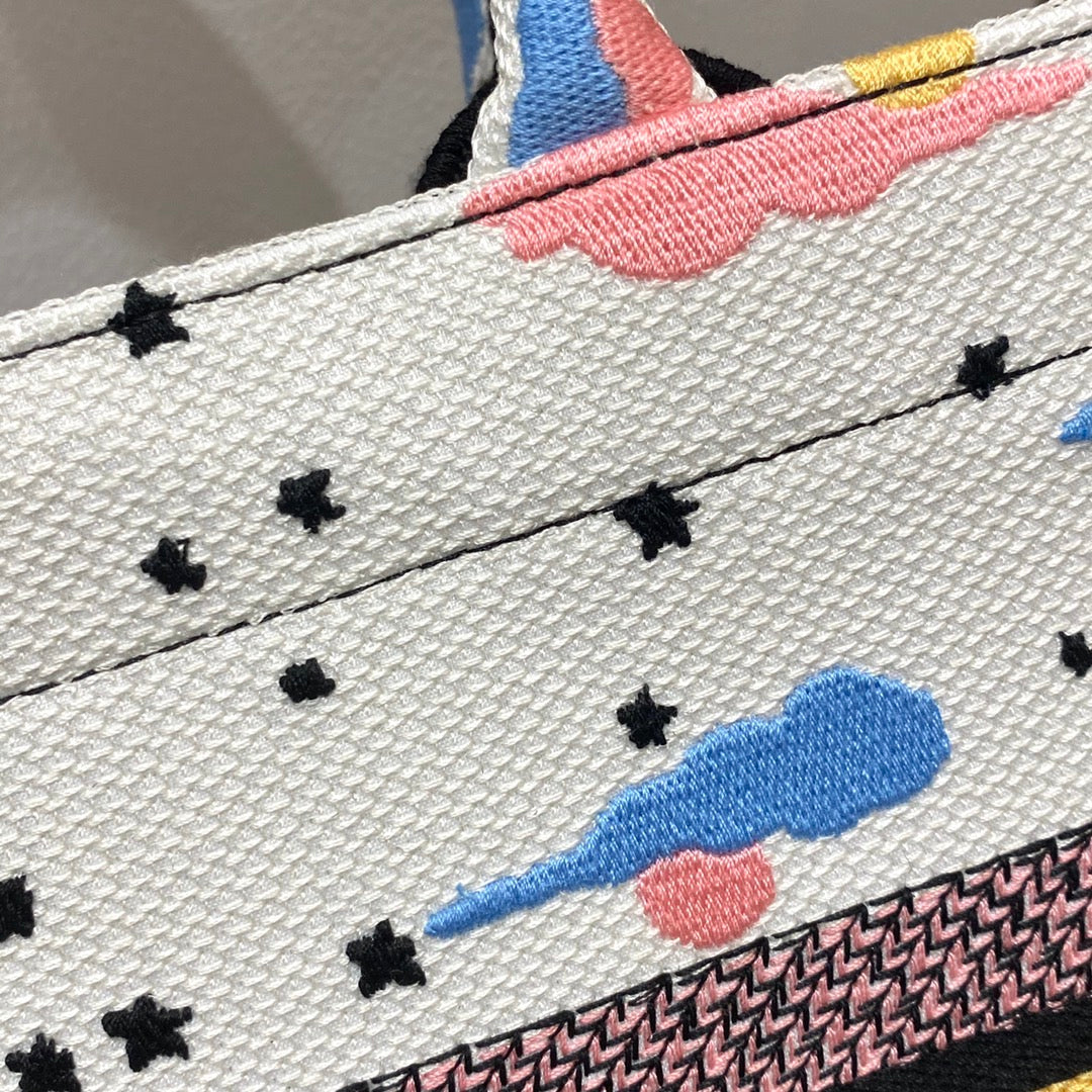 迪D家 Book Tote-小號26.5cm-白天空