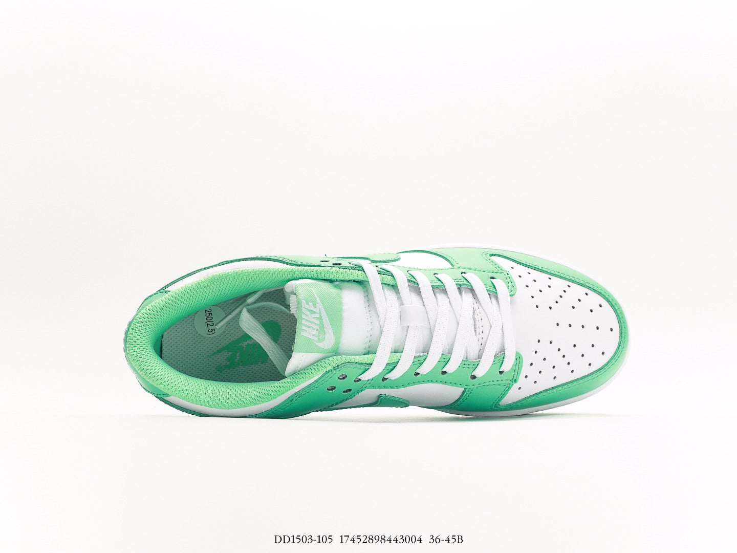 N1KE-WMNS SB Dunk LowWhiteGreen Glow