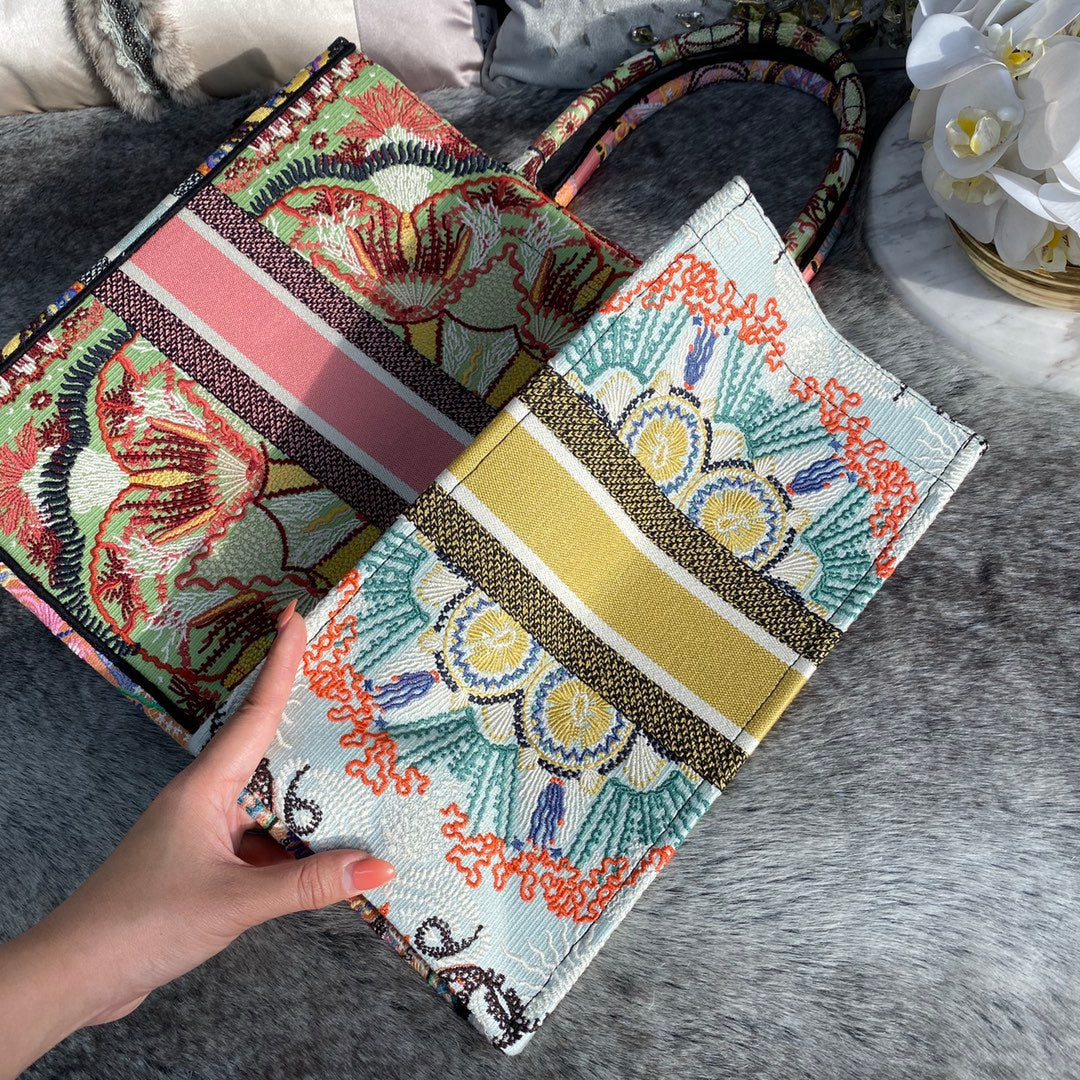 Dior Book Tote-大號41.5cm-多色花朵